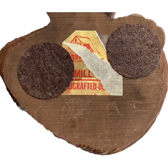 "Chocolate" Red Mill Mfg. Sitting Cat Figurine Composite Crushed Pecan Resin 6” - Picture 8 of 10